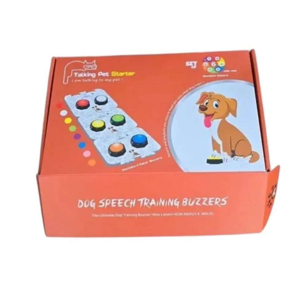 Recordable Dog Buttons for Communication set 6, DOG TRAINING PRACTICE! ZWMBYN